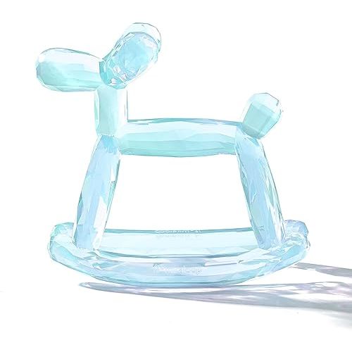 Crystal Baby Teethers for Teething Relief, Silicone Teething Toys for 3-6 Months, Hand Teether for Infants, Prevent Choking & Odorless (Voyages)
