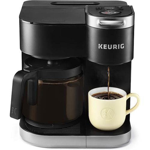 Keurig K-Duo Single Serve K-Cup Pod And Carafe Coffee Maker, With Programmable Features And Strong Brew Function, Black