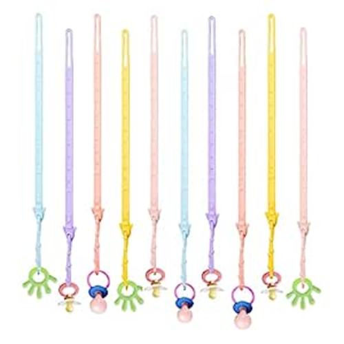 Amazon.com : Babeine Silicone Toy Straps for Baby 10 Pack, Adjustable Pacifier Clips, Teether Holder, Toddler Toy Bottle Harness Straps for Strollers, High Chairs, Bags(Blue,Pink,Orange,Yellow,Purple) : Baby