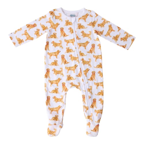Golden Retriever Baby Sleeper | Mud Pie
