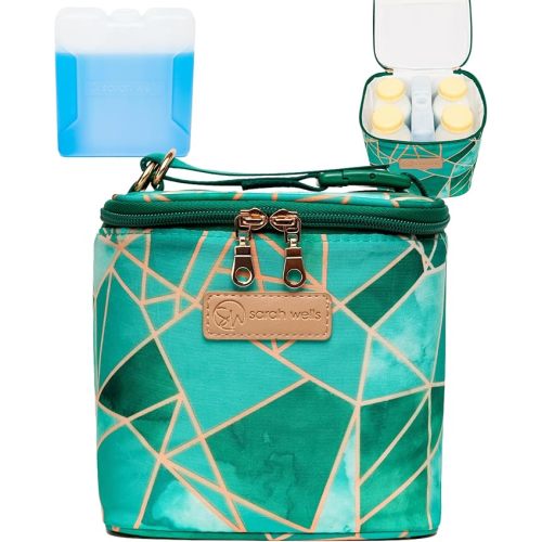 Cold Gold Breastmilk Cooler Bag with Safety Tested Ice Pack – Insulated Milk Storage for Work, Travel & Daycare – Fits Bottles & Parts – Durable, Washable, Cooler for Moms (Limited Edition Mosaic)