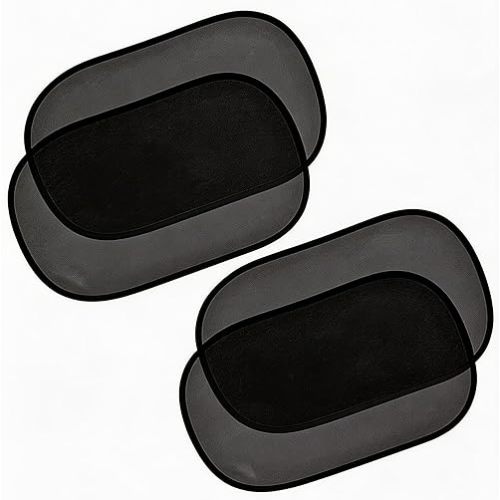 Car Window Sun Shades for Baby, Static Cling Side Window Cover, UV Ray and Glare Protection, 20 * 12&14 * 18 Inch, 4 Pack