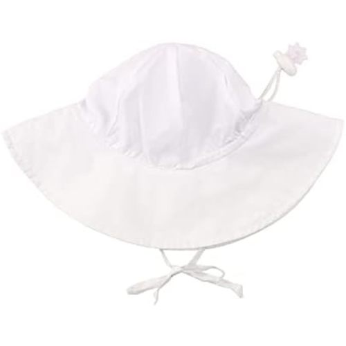 RuffleButts® Baby/Toddler Girls Baby/Toddler Sun Hat with UPF 50+ Sun Protection and Floppy Wide Brim