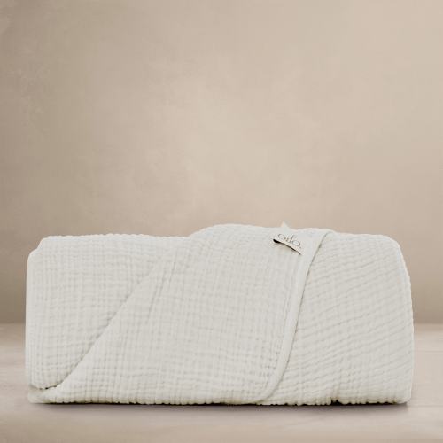 'Eggshell' Creme - Premium Muslin Blanket