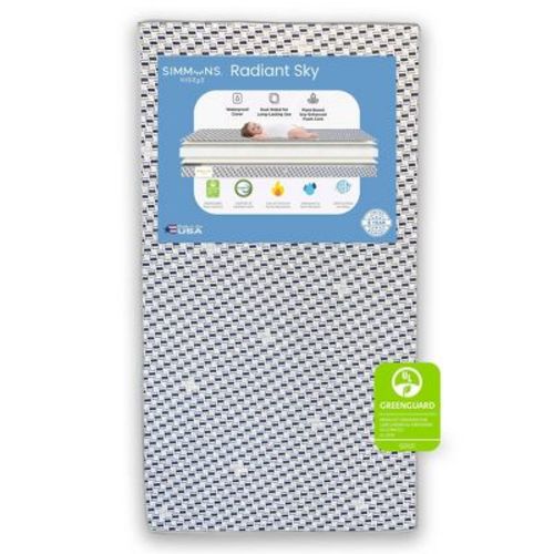 Simmons Kids' Dual Sided Baby Crib Mattress And Toddler Mattress - Radiant Sky