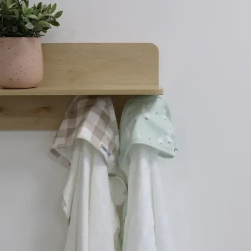 Bubba Blue 2 Pack Hooded Towel Provincial Olive/Taupe | Baby Bunting AU