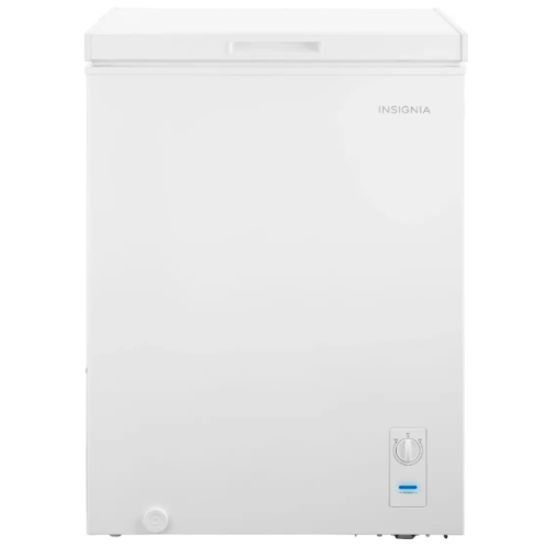 Insignia™ - 5.0 Cu. Ft. Garage Ready-Chest Freezer - White