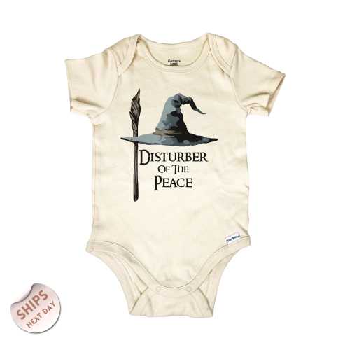 Disturber Of The Peace Baby Onesie®, Announcement Baby Bodysuit, Second Breakfast? Onesie®, Cute Baby Clothe, Baby Shower Gift, 2001122