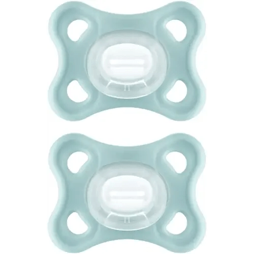 MAM Comfort Pacifiers, Newborn Pacifiers (2 Pack) MAM Pacifiers 3-12 Months, Best Pacifier for Breastfed Babies, Unisex Silicone Pacifier