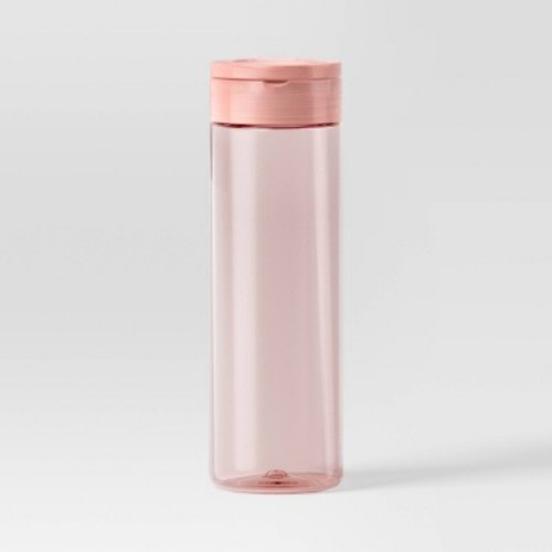 16oz Clear Water Bottle - Dealworthy™ Pink