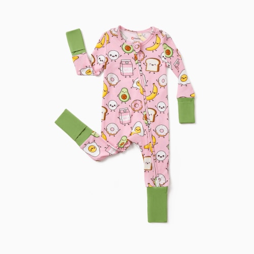 PatPat Baby Pajamas Viscose from Bamboo Snug Fit Long Sleeve One-Piece Zip Sleeper Sleepwear 0-3M