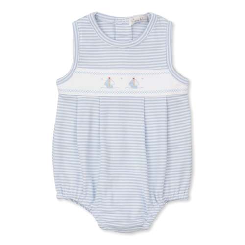 Saturday Regatta Bubble- Light Blue Stripe
