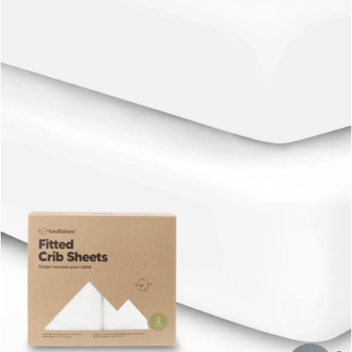 2-pack Organic Cotton Fitted Crib Sheet Set