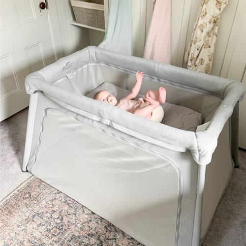 Bassinet Attachment for Deluxe Travel Crib & Play Yard - Grey
