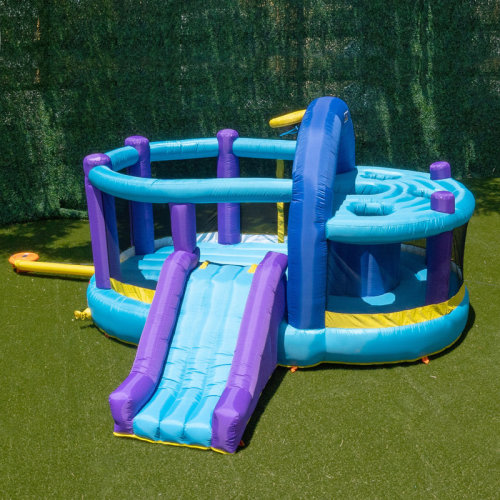 Sportspower Inflatable Bounce House with Kid's Whack-A-Play, Basketball Hoop, & Lifetime Warranty on Blower & Reviews | Wayfair
