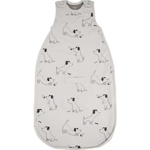 Woolino 4 Season Sleep Sack - Ultimate Merino Wool Sleeping Bag - Two-Way Zipper Adjustable Universal Size Sleep Sack for Baby (2-24 Months) - Puppy