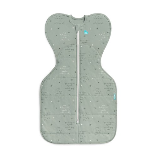 Love To Dream Quilted Stretch Cotton Swaddle Up 2.5 Tog You Are My Olive Size Newborn