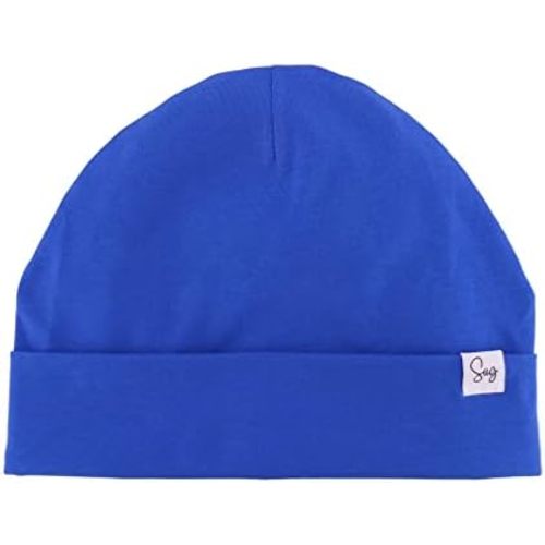Jersey Beanie Hat for Newborn Baby Boys Girls Silky Satin Lined Hats Bonnet Toddler Infant Little Kids Beanies Caps