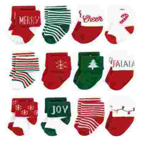 Hudson Baby Terry Socks, 12 Pack, 0-12 Months