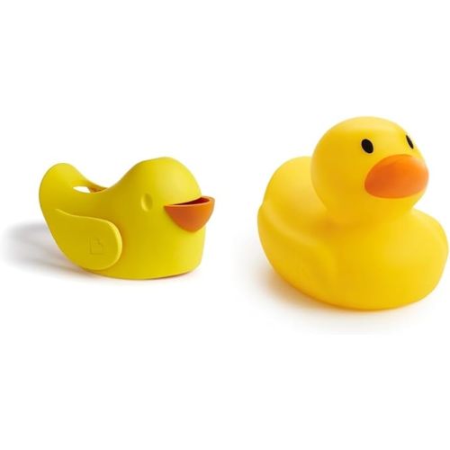 Munchkin® BeakTM Bath Spout Cover and White Hot® Safety Bath Ducky Toy - Modern + Safety Bath Ducky Toy
