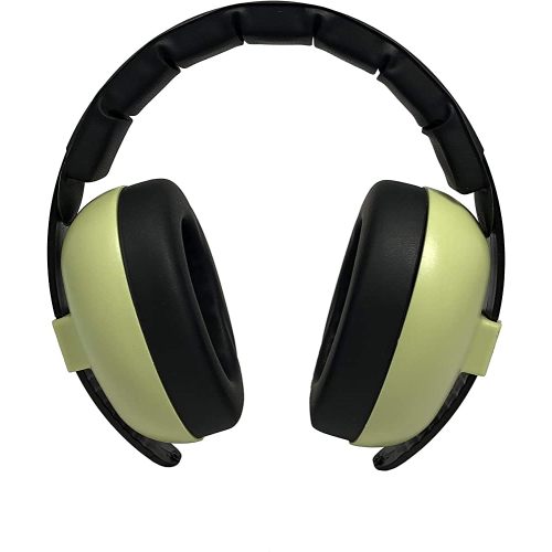 Baby Banz Earmuffs Infant Hearing Protection – Ages 0-2+ Years – THE BEST EARMUFFS FOR BABIES & TODDLERS – Industry Leading Noise Reduction Rating – Soft & Comfortable – Baby Ear Protection Leaf Green