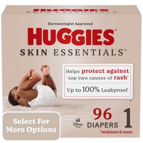 Huggies Skin Essentials Baby Diapers, Size 1 (8-14 lbs), 96 Ct (Select for More Options)