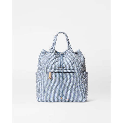 Metro Convertible Backpack Seersucker - MZ Wallace