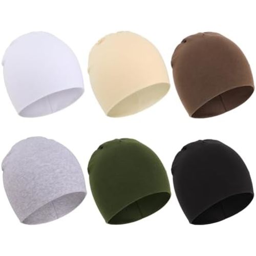 DRESHOW BQUBO 6 Pack Baby Hats for Boys Girls Unisex Baby Hat Soft Knit Cap Nursery Beanie for Newborn Infant Toddler Kid