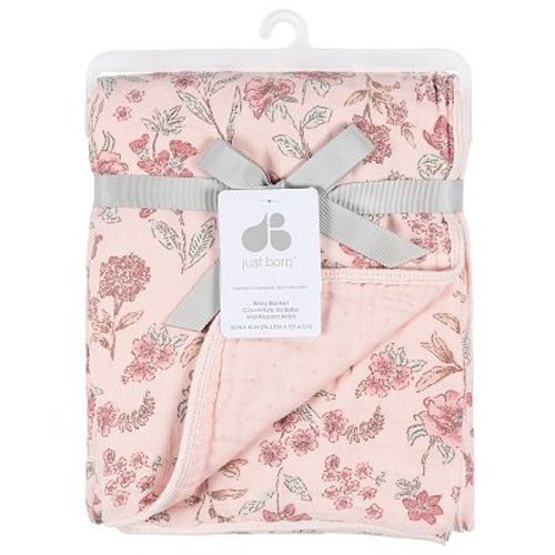 Just Born Floral Baby Blanket