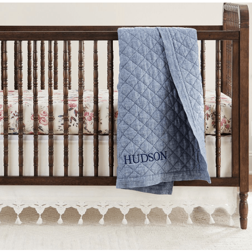 European Linen Baby Quilt | Pottery Barn Kids