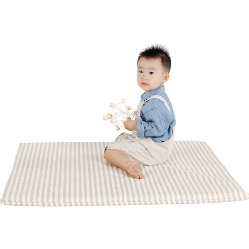 Gathre Mini Square Padded Mat - Café Stripe