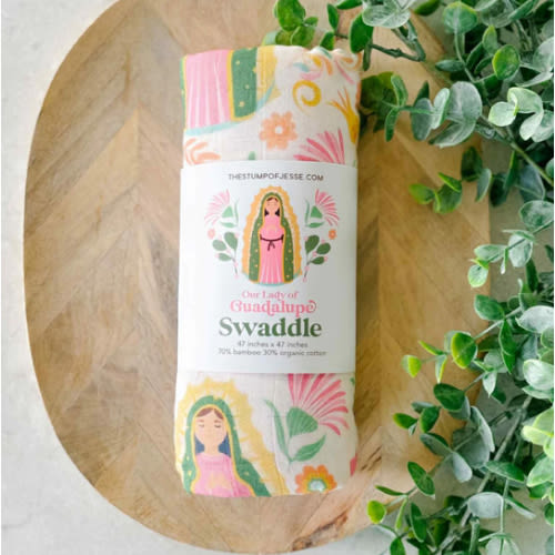 Our Lady of Guadalupe Muslin Swaddle