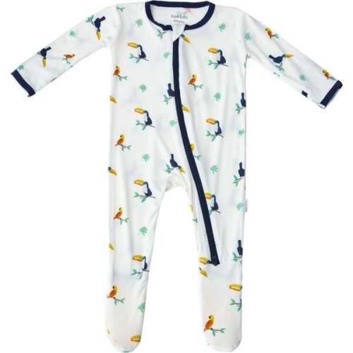 Zippered Footie, Toucan - Bamboo Little Sleepwear | Maisonette