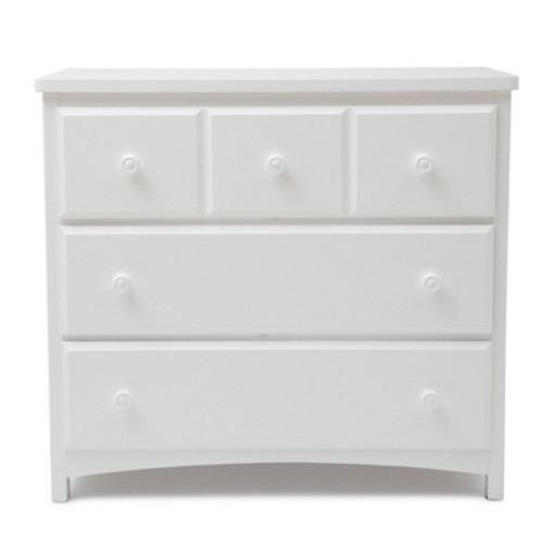 Delta Children 3 Drawer Dresser with Interlocking Drawers W741430, Color: White