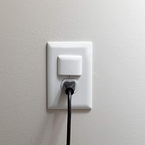 Qdos Safety StayPut Single Outlet Plug Cover | White | Secure Fit and Beveled Edges Prevent Small Fingers from Removing Unlike Inferior Products| Fits All Outlets | 24 Pack
