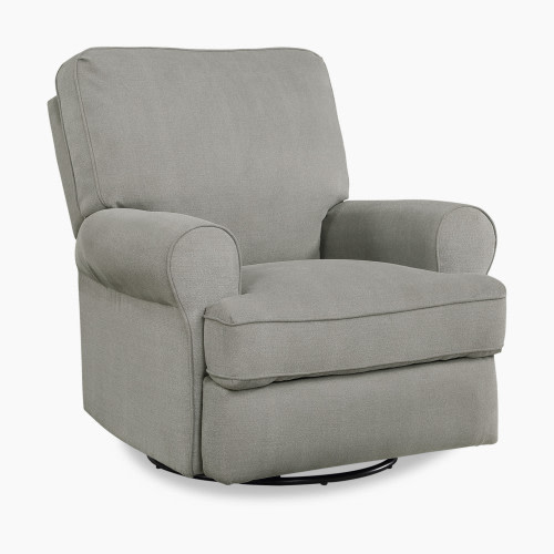Baby Relax Tiana Swivel Glider Recliner Chair - Gray