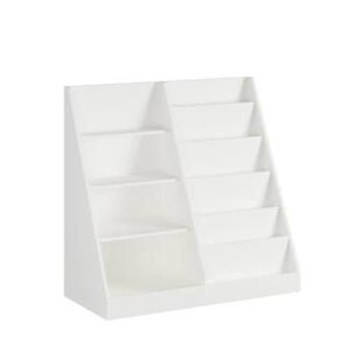 Kids Bookshelf and Toy Storage Organizer, Multifunctional 4 Tier Wooden Kids Book Shelf with Bookcase Display Stand