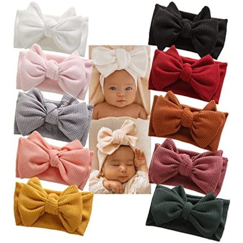 Big Hair Bow Baby Headbands Knot Headwrap bow wide headband Elastic Head Wraps for Newborn Infant Toddler Hair Accessories