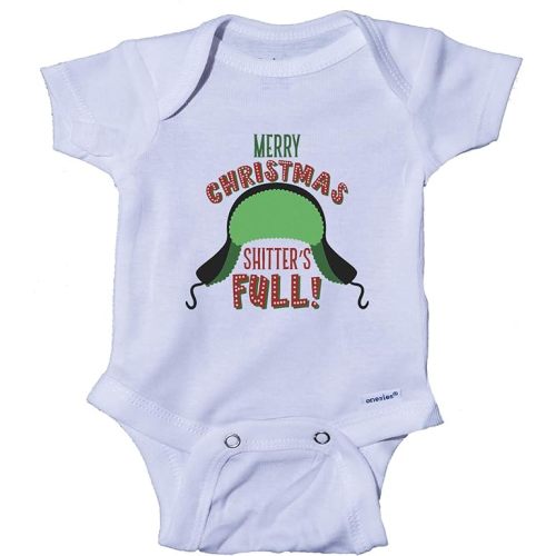 Ink Trendz Merry Christmas Shitter's Full Christmas Vacation Funny Griswald Cute Baby Onesie