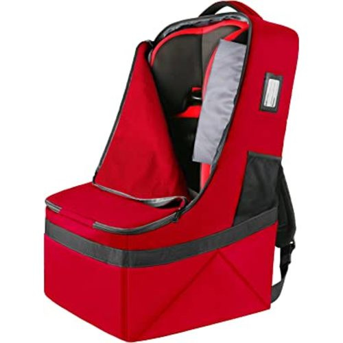 Padded Car Seats Backpack Airport Gate Check (Red)