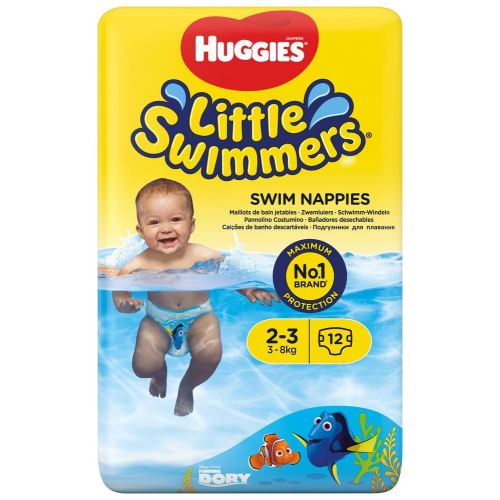 Huggies Little Swimmers Disposable Swim Diapers, X-Small (7lb-18lb.), 12-Count