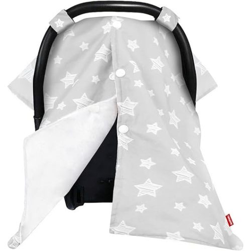 Baby Carrier Cover - Warm for Winter (Grey/White Star)