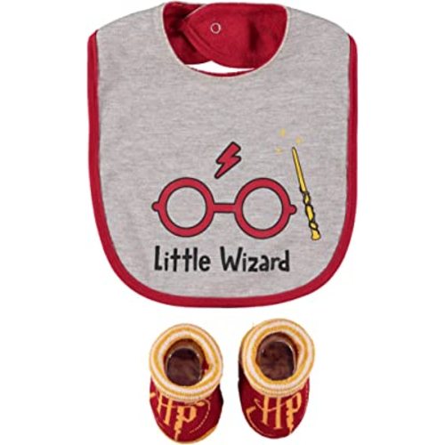 Harry Potter Baby Unisex Bib and Bootie Set Gifts for Baby