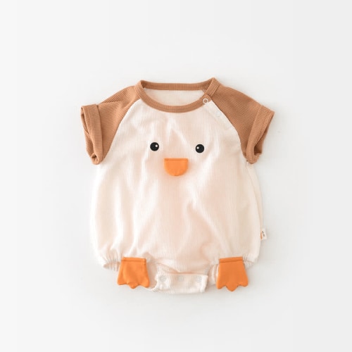 Baby Duck Color Block Bodysuit
