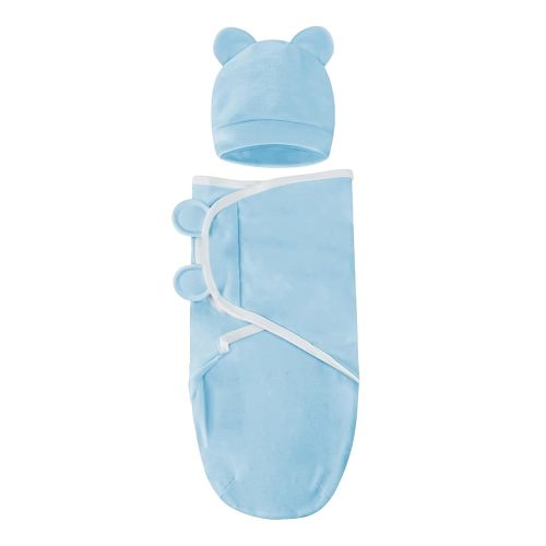 Baby Swaddle Sleep Sacks with Hats for 0-3 Months Baby Swaddle Blanket Wrap Newborn Swaddles Sack for Baby Boy Girl