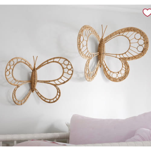 Rattan Butterflies, Set of 2 | Pottery Barn Kids