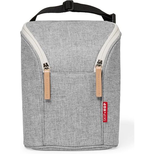 Skip Hop Baby Breastmilk Cooler Insulated Bottle Bag, Grab & Go, Chevron