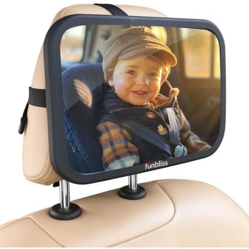 Baby Car Mirror Backseat, Black