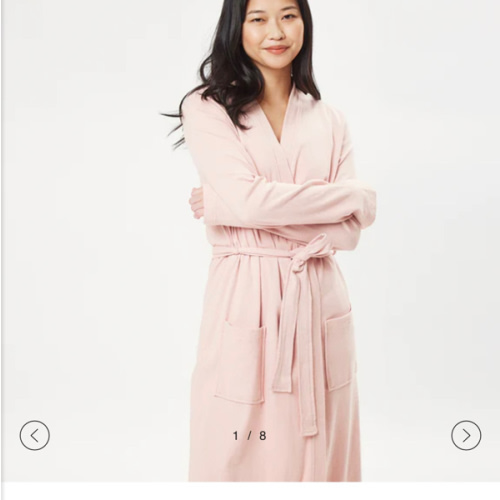 Organic Cotton Robe - Blush · Under The Canopy