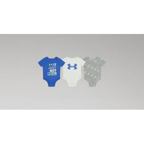 Boys' Newborn UA It Just Got Real Bodysuit 3-Pack | Under Armour US